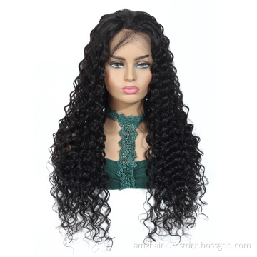 China Oem Wig Vendor 100% Real Indian Remy Human Hair Wig Cheap Wholesale Deep Curly Wave 13x6 Lace Front Wig For Black Women